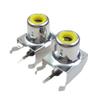 ezqnirk 5PCS AV-8.4-3 AV Pin Jack 3 Color RCA Female Audio Video AV Socket Connector,Yellow view 1