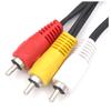 1pcs 3 RCA Male to 6 RCA Female Plug Splitter 3RCA Adapter Cable Audio TV DVD Video Adapter AV Cable RCA Split Cable Male to 2 Female view 4