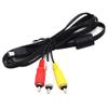 1pcs Mini USB to 3 RCA AV Cable Camera Audio Video Suitable for Canon EOS 5D2 5D Mark III 6D 7D 60D 70D 700D 760D G7X G1X SX50 G16 is 980 view 1
