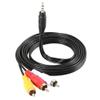 1pcs 1M 3.5mm Jack Plug Male to 3 RCA Adapter 3.5 to RCA Male Audio Video AV Cable Wire Cord Suitable for Speaker Laptop DVD TV view 1