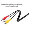 1pcs 1M 3.5mm Jack Plug Male to 3 RCA Adapter 3.5 to RCA Male Audio Video AV Cable Wire Cord Suitable for Speaker Laptop DVD TV view 4