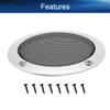 Heyiarbeit 2Pcs 3" Speaker Grill Cover Round Metal Mesh Speaker Grills Guard Protector Mesh Speaker Decorative Circle Silver with Screws view 3