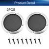 Heyiarbeit 2Pcs 3" Speaker Grill Cover Round Metal Mesh Speaker Grills Guard Protector Mesh Speaker Decorative Circle Silver with Screws view 4