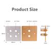 ezqnirk 1pcs Audio Terminal Panel 5.1System 86Type Banana Female Wall Plug HiFi Y Socket Acoustic Terminals Speaker Binding Post Faceplate,Gold 4 Holes view 2