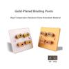 ezqnirk 1pcs Audio Terminal Panel 5.1System 86Type Banana Female Wall Plug HiFi Y Socket Acoustic Terminals Speaker Binding Post Faceplate,Gold 4 Holes view 4