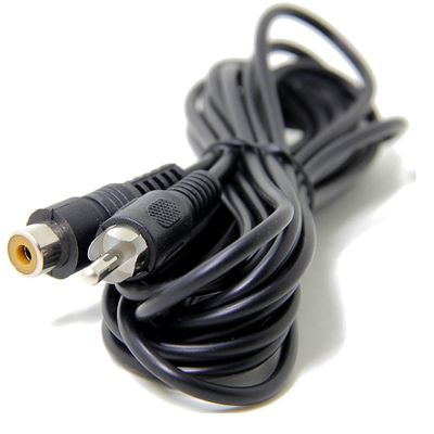 ezqnirk 2pcs 2m/3m RCA Extension Cable (1 RCA Female to 1 RCA Male, Subwoofer, Mono, Audio Video Cable, Digital and Analogue),3m