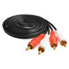 1pcs 2RCA Male to 2 RCA Male Cable Stereo Dual Audio Cable AV Cable Suitable for DVD TV CD Sound Amplifier,10m view 1