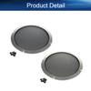 Heyiarbeit 2Pcs 8" Speaker Grill Cover Round Metal Mesh Speaker Grills Guard Protector Mesh Speaker Decorative Circle Silver with Screws view 4