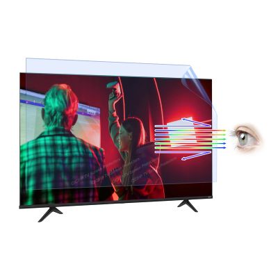 CICIHP Anti Glare Screen Protector for 50/55 Inches TV, Indoor & Outdoor TV Anti Blue Light Screen Frosted Film Anti-Reflection Rate Up to 80%,43" 942529