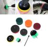 Sanding Sheets Electric Cleaning Brush Kit,Nylon Power Drill Brushes Attachment Scouring view 3