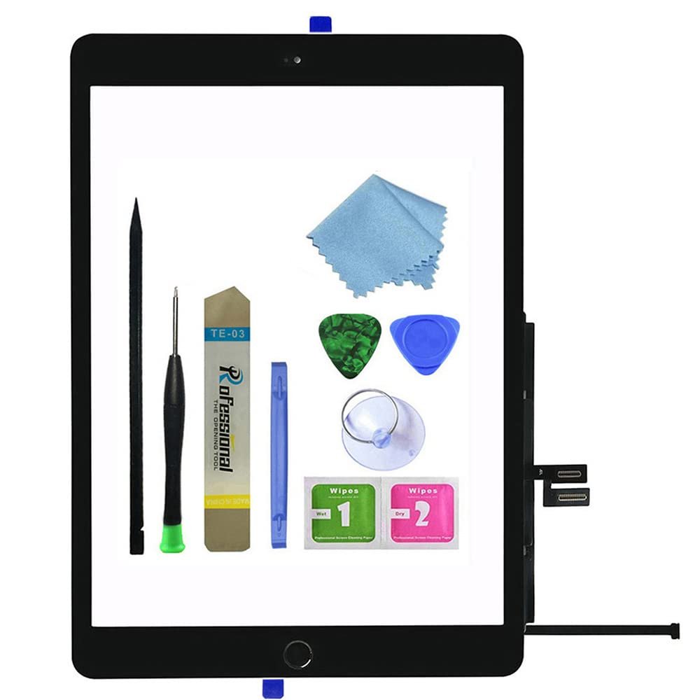 Zentop for iPad 9 2021 9th Generation Touch Screen Digitizer Replacement A2602 A2603 A2604 A2605 with Home Button,Camera Bracket,Pre-Installed Adhesive,Tool Repair Kit