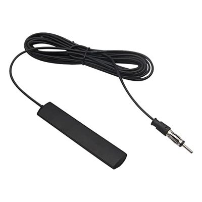 Azuocn Car Antenna, Universal AM/FM Radio Antenna, 5M/16ft, Black, Compatible with Car Stereo Receiver, Media Head Unit, Marine Boat Radio