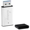 MediaRange USB 3.0 High Performance Memory Stick 128 GB - Mini USB Flash Drive Aluminium Housing, External Memory Expansion with Read Speed of up to 220 MB/s, Colour Silver view 1