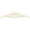Ekena Millwork GPP072X012X100CWW Classic Wagon Wheel Architectural Grade PVC Gable Pediments, 72"W x 12"H x 1"P (4/12) Pitch view 4