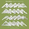 Ekena Millwork GPP036X006X100CWW Classic Wagon Wheel Architectural Grade PVC Gable Pediments, 36"W x 6"H x 1"P (4/12) Pitch view 2