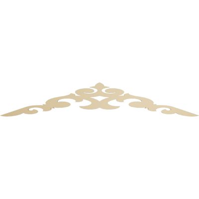 Ekena Millwork GPP072X012X100KEN Kendall Architectural Grade PVC Gable Pediments, 72"W x 12"H x 1"P (4/12) Pitch