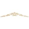 Ekena Millwork GPP072X012X100KEN Kendall Architectural Grade PVC Gable Pediments, 72"W x 12"H x 1"P (4/12) Pitch view 1