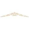 Ekena Millwork GPP072X012X100KEN Kendall Architectural Grade PVC Gable Pediments, 72"W x 12"H x 1"P (4/12) Pitch view 4