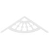 Ekena Millwork GPP048X008X100CWW Classic Wagon Wheel Architectural Grade PVC Gable Pediments, 48"W x 8"H x 1"P (4/12) Pitch view 4