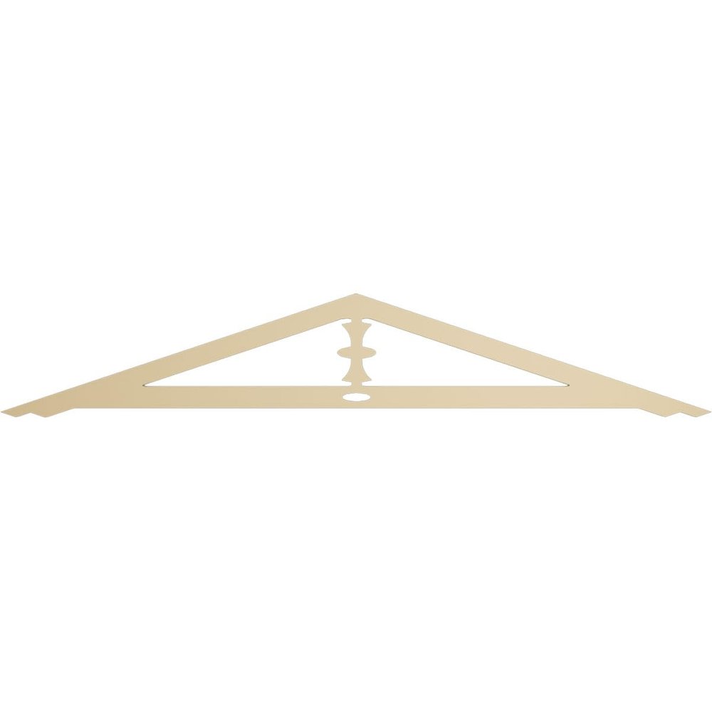 Ekena Millwork GPP072X012X100ART Artisan Architectural Grade PVC Gable Pediments, 72"W x 12"H x 1"P (4/12) Pitch