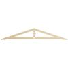 Ekena Millwork GPP072X012X100ART Artisan Architectural Grade PVC Gable Pediments, 72"W x 12"H x 1"P (4/12) Pitch view 1