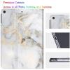 Compatible with iPad 9th/8th/7th Generation Case,Full Body Protection Case Cover with Wake/Sleep Function for iPad 10.2 inch 2021/2020/2019,White Golden Marble view 2