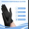 HandCare Black Disposable 4mil Nitrile Mechanic Gloves -Tattoo, Cleaning, Cooking, Food Prep, Medical Gloves view 3