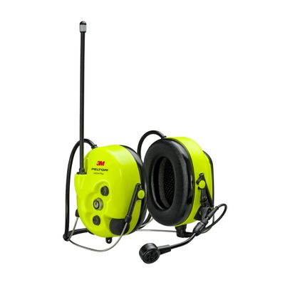 Peltor 3M PELTOR LiteCom Plus Headset MT73H7B4610NA, Neckband Style Hearing Protection, 2-Way Radio, Noise-Cancelling Speech Microphone, Hands-Free Protective Communication