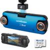 UltraDash Z3+ Standard Edition + 64GB SD Card - Dual Lens Dash Cam High Endurance SD 2K 1440P Telephoto Zoom-in Lens 140 Wide Angle Super Capacitor for Commute view 1