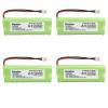 Kastar 4-Pack Battery Replacement for Dogtra 2002B Receiver, 2002NC Receiver, 2002NCP Receiver, 2002T Receiver, 2200NCP Receiver, 175NCP Transmitter, 180NCP Transmitter, 200NCP Gold Transmitter view 1