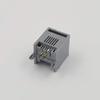 100pcs RJ11 Connector 4P RJ11 Cable Adapter Socket Plug 90 Degrees Plastic Pcb-6p4c Gray 4PIN Gold-Plated - (Cable Length: RJ11) view 3