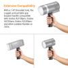 Godox FG-100 Flash Grip, Portable Flash Bracket Handle with 1/4" Screw Speedlite Holder, Compatible for Godox AD300Pro/AD300ProII/AD200Pro/AD200ProII/AD200/AD100Pro and Other Outdoor Flash/LED Light view 2