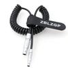 ZBLZGP Ambient Lockit Time Code Coiled Cable 0B 5 Pin to 00B 4 Pin for RED Epic Camera view 1