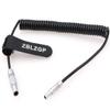 ZBLZGP Ambient Lockit Time Code Coiled Cable 0B 5 Pin to 00B 4 Pin for RED Epic Camera view 2