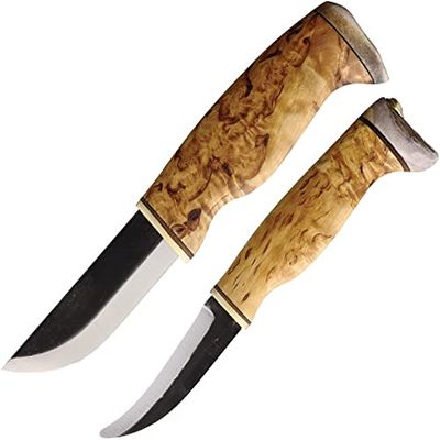 Wood Jewel Fixed Blade Set Curly WJ23NA
