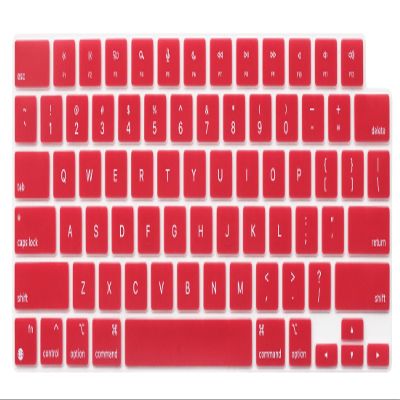 Uhamn Keyboard Cover Compatible for 2025-2022 MacBook Air 13.6 & 15 M4 M3 M2 A3240 A3241 A2681 A2941 A3114 A3113, MacBook Pro 14 & 16 A3434 A3401 A3112 A2918 A2992 A3403 A3186 A2991 A2485 (Wine Red)