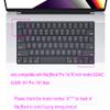 Uhamn Keyboard Cover Compatible for 2025-2022 MacBook Air 13.6 & 15 M4 M3 M2 A3240 A3241 A2681 A2941 A3114 A3113, MacBook Pro 14 & 16 A3434 A3401 A3112 A2918 A2992 A3403 A3186 A2991 A2485 (Wine Red) view 2