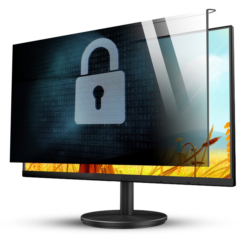 JCSKY 17-32 Inch Computer Privacy Screen Protector - Eye Protection Blue Light Blocking & Anti Glare Screen Filter, for Data Confidentiality, Easy On/Off and Removable,17in(354290mm)