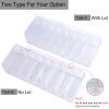 Acrylic Electronics Organizer-8 Sections Clear Cable Storage Bin Box,Cord Management Holder,Desk Storage Accessories with 20 PCS 6 Inch Reusable Fastening Fabric Cable Tie Straps Cord Wraps (No Lid) view 4