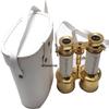 Functional Binocular Shiny Brass and White Leather Box Handmade Marine Article view 3