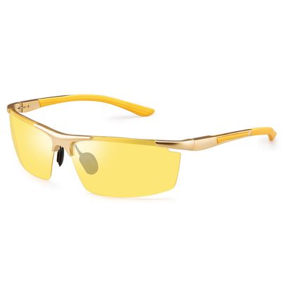 SOXICK Polarized Night Vision Glasses for Men and Women Yellow Safety Driving Glasses with UV Protection and Anti Glare