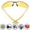 SOXICK Polarized Night Vision Glasses for Men and Women Yellow Safety Driving Glasses with UV Protection and Anti Glare view 2