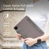 Alto Leather Folio Case Compatible with Apple iPad Air 11 Inch M2 2024, iPad Air and iPad Pro 10.9 inch and 11 inch, Premium Italian Leather Sleeve Case (Cement Gray) view 2