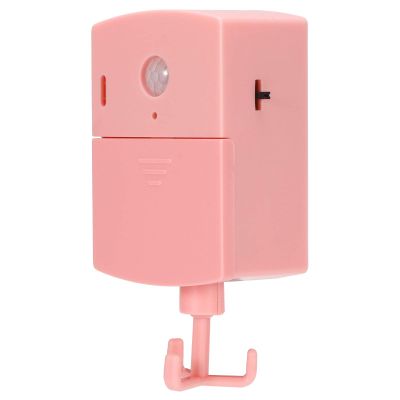 Automatic Switch Door Sensor Alarm, Home Security System ABS Door Sensor Alarm Reminder, High Sensitivity for Elderly People Living Alone(Pink)