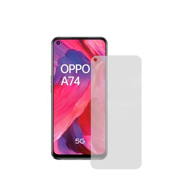 PHONEKIT CONTACT Screen Protector for OPPO A74 5G, Tempered Glass, Thickness 0.33 mm, Transparent