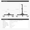 AMBITFUL Heavy Duty Light Stand with Casters, 21-31.9" Photography Tripod Stand with Adjustable Height -Foldable Design & 3 Locking Casters for Studio/Low-Angle Shooting, Softboxes & Studio Lights view 3