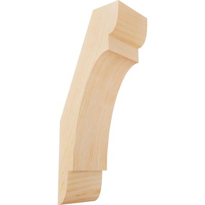 Ekena Millwork BRC06X08X20OLY00SDF 5 1/2"W x 8"D x 20"H Olympic Smooth Knee Brace, Douglas Fir