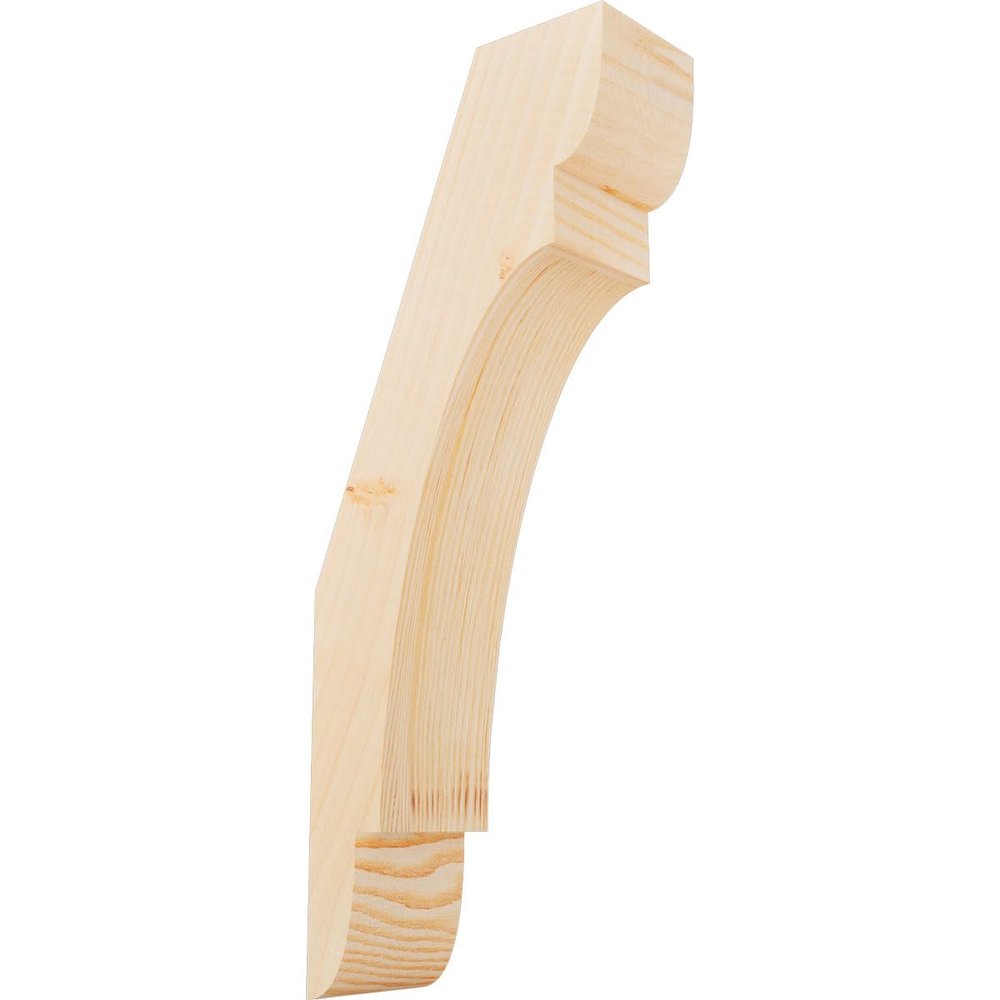 Ekena Millwork BRC04X08X20OLY00SDF 3 1/2"W x 8"D x 20"H Olympic Smooth Knee Brace, Douglas Fir