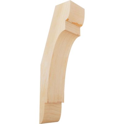 Ekena Millwork BRC04X06X18OLY00RDF 4"W x 6"D x 18"H Olympic Rough Sawn Knee Brace, Douglas Fir