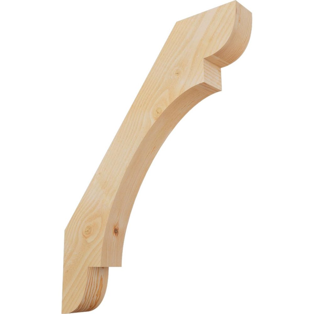 Ekena Millwork BRC04X28X36OLY00RDF 4"W x 28"D x 36"H Olympic Rough Sawn Knee Brace, Douglas Fir